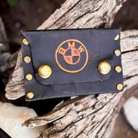Image 1 of Original Tom Fugle BMW Coin/Card Leather Pouch 