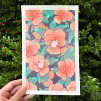 Image 1 of nasturtiums [riso print]