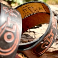 Image 2 of Original Tom Fugle Signed Colt Leather Belt & Buckle 