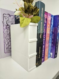 Image 1 of Book-Shaped Bookend Planter
