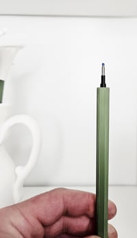 Image 3 of Calla Lily Pen Plant with Leaf Bookmarks- Functional Flower Pens in Usable Vase