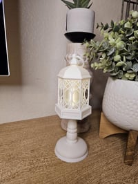 Image 3 of Vintage Tea Light Lantern with Stand and Wall Mount