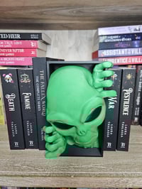 Image 2 of Alien Book Nook Escaping Alien Bookshelf Insert