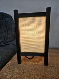 Image 2 of Riku RippleMesh Table Lamp Japanese Inspired Design