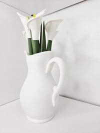 Image 6 of Calla Lily Pen Plant with Leaf Bookmarks- Functional Flower Pens in Usable Vase