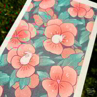 Image 2 of nasturtiums [riso print]