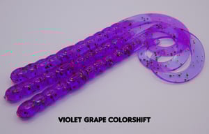 Image of 7.5" Curly Sue Worm (8pk) (Traditional Colors)