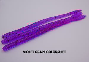 Image of 6.25" Spade Tail Trick Worm (8pk) (Traditional Colors)