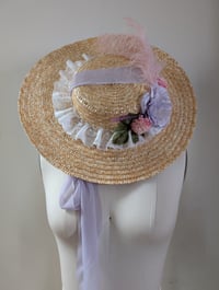Image 1 of Summer bouquet straw hat