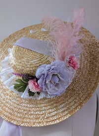 Image 2 of Summer bouquet straw hat