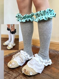 Image 1 of Handmade lace two-toe socks