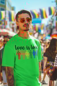 Image 1 of Love Is Love Pride Unisex Crewneck T-Shirt 