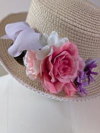 Image 2 of Summer Bouquet Boater Hat