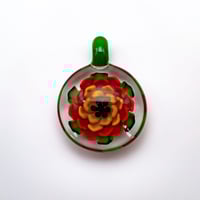 Image 1 of Crowman Red & Yellow Flower Pendant
