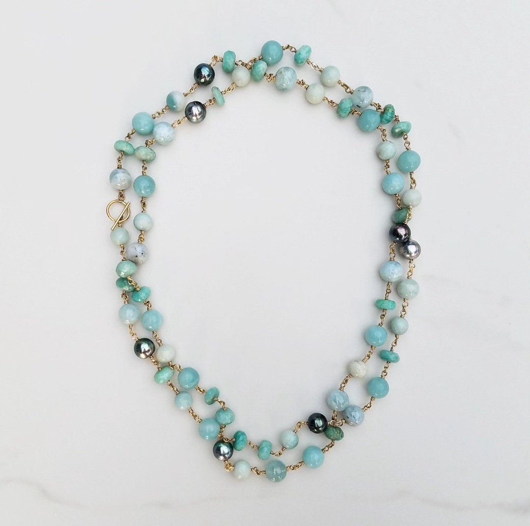 Amazonite & Aqua Mix Necklace