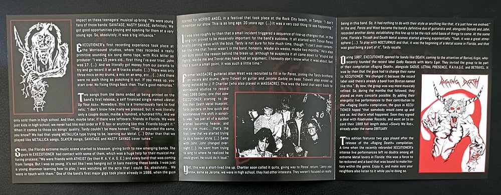 XECUTIONER (Pre-Obituary) - Live... Like the Dead (Tampa, 1987 & 1988) CD (PRE ORDER)
