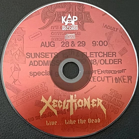 XECUTIONER (Pre-Obituary) - Live... Like the Dead (Tampa, 1987 & 1988) CD (PRE ORDER)