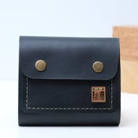 Image 7 of Fold Over Two Snap Wallet vegetable-tanned