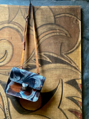 Image of vintage hand marbled bag - no. 04
