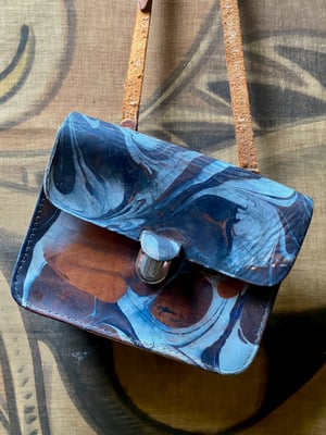 Image of vintage hand marbled bag - no. 04