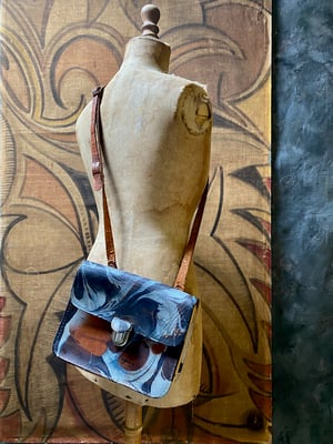 Image of vintage hand marbled bag - no. 04