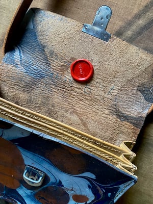 Image of vintage hand marbled bag - no. 04