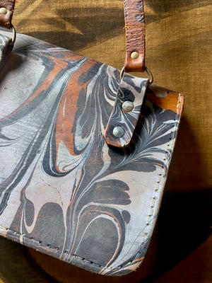 Image of vintage hand marbled bag - no. 04