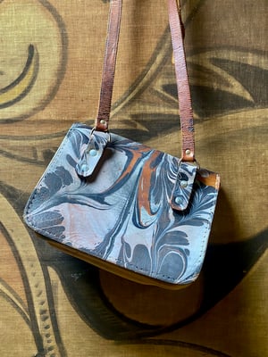 Image of vintage hand marbled bag - no. 04