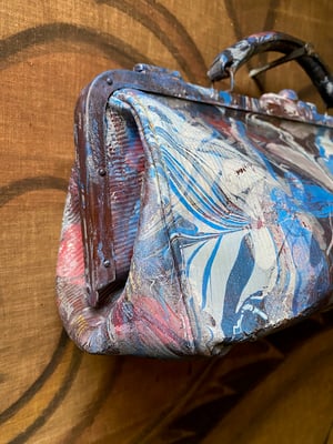 Image of vintage hand marbled bag - no. 05