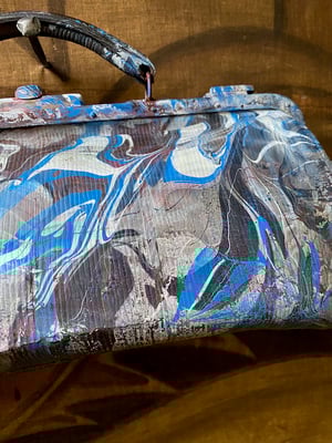 Image of vintage hand marbled bag - no. 05