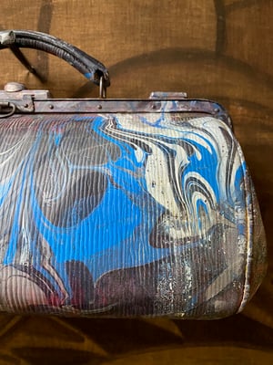 Image of vintage hand marbled bag - no. 05