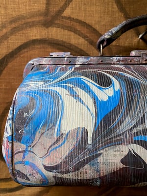 Image of vintage hand marbled bag - no. 05