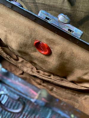 Image of vintage hand marbled bag - no. 05