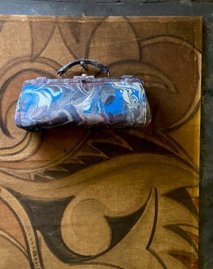 Image of vintage hand marbled bag - no. 05