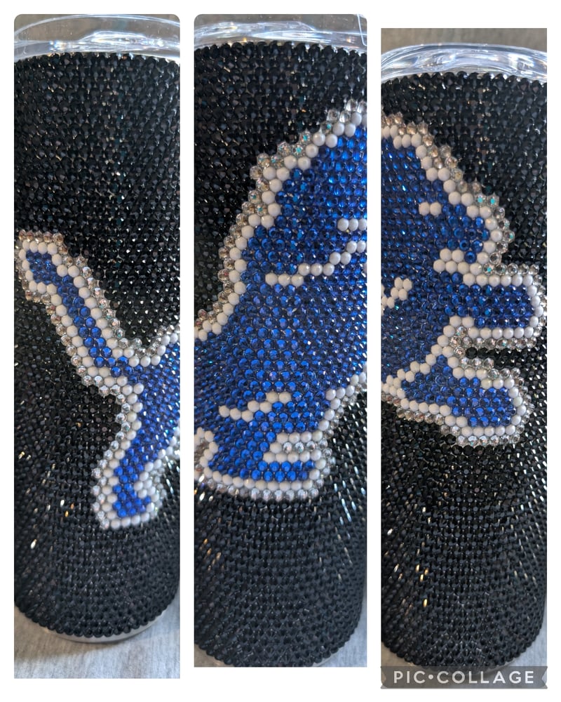 Image of Lions Rhinestone Tumbler