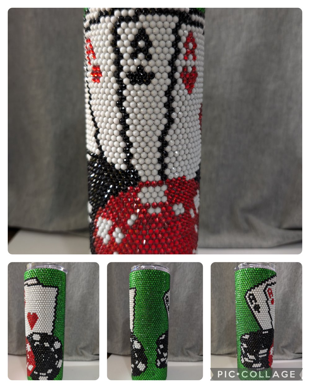 Image of Poker Rhinestone Tumbler