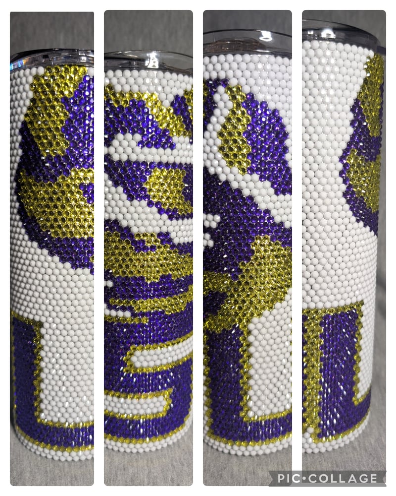 Image of LSU Rhinestone Tumbler