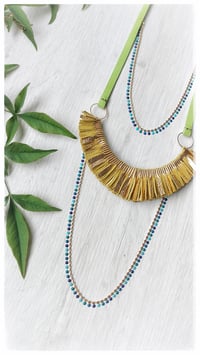 Image 3 of Collana artigianale in pelle I LEGAMI collana - Medea - Fresh
