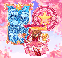 Image 1 of ★ SAKURA 2 LAYERS STANDEE ★