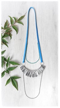 Image 2 of Collana artigianale in pelle I LEGAMI collana - Medea - Water
