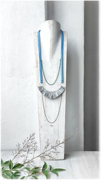 Image 4 of Collana artigianale in pelle I LEGAMI collana - Medea - Water