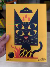 Image 1 of Black Cat 4 eyes - A4