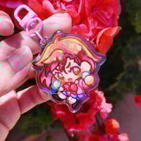 ★ DANDADAN MOMO RAINBOW KEYCHAIN ★