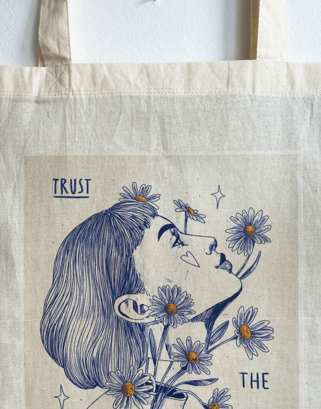 TRUST – Jutebeutel Transferdruck