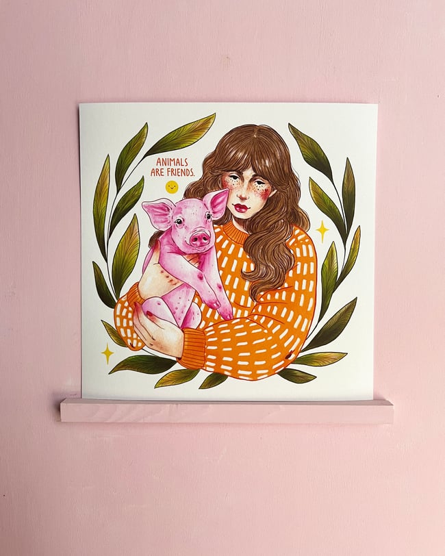 Schweinchen – (20x20cm) FineArt Print 