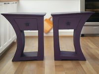 Image 1 of Dr Seuss / Alice in Wonderland inspired 31 inch tall whimsical End Table / Nightstand