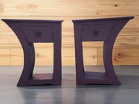 Image 2 of Dr Seuss / Alice in Wonderland inspired 31 inch tall whimsical End Table / Nightstand