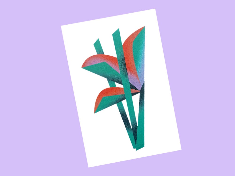 Image of MINIKARTE Gradient Flower