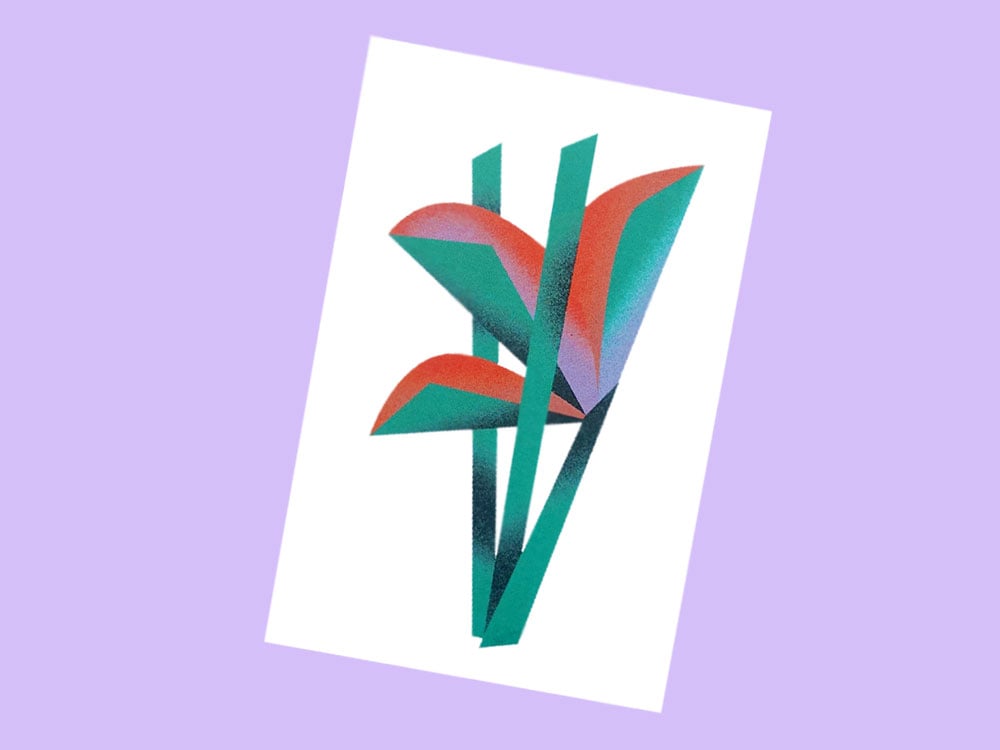Image of MINIKARTE Gradient Flower