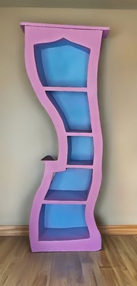 Image 1 of DR seuss / Alice in Wonderland / Fantasia inspired Whimsical Bookcase,  One-of-a-Kind